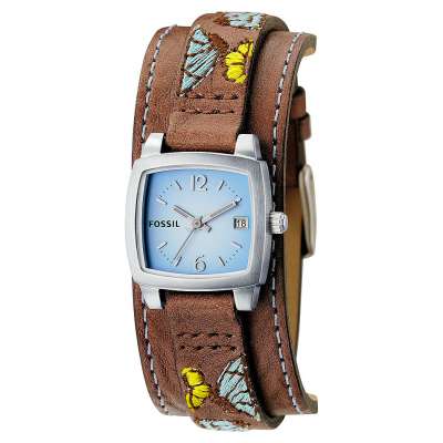 Fossil Uhr Uhr Damen Lederarmband Braun Fossil Lederarmband Uhren