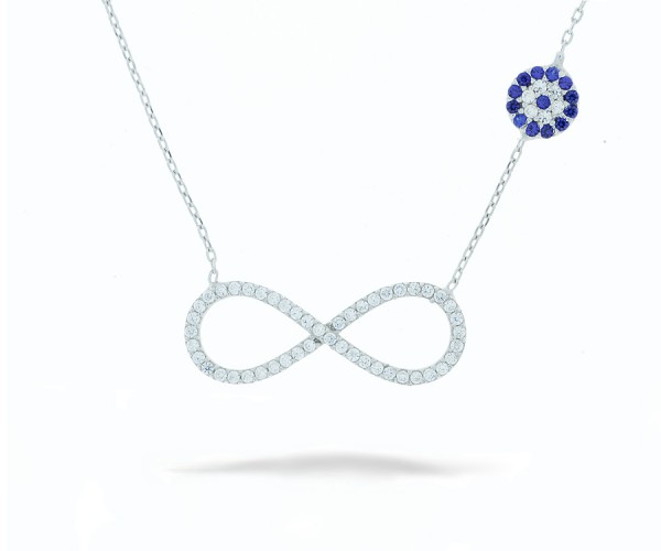 Halskette infinity mit Nazar Armulett