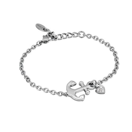Damenarmband Anker mit Zirkonia