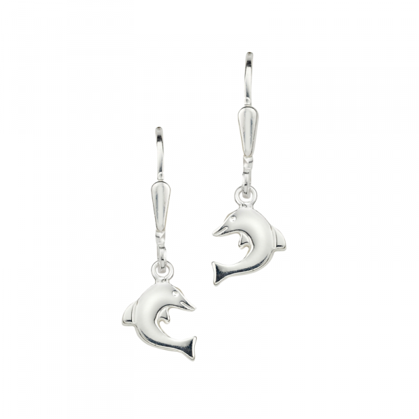 Wünderschöne Ohrhänger in 925´er Sterling Silber mit schönen Delfinen
