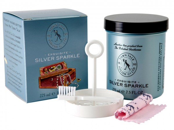 Town Talk silver Sparkle -Exquisite- TUPFBAD für Silber. Reinigt und gibt dem Schmuck ihren Glanz wieder. 225ml.
