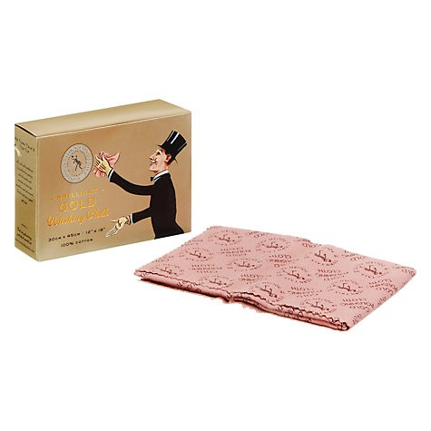 Town Talk Polishing Cloth -Brilliant- Politurtuch für Gold. Reinigt und gibt dem Schmuck ihren Glanz wieder. 30cm x 45cm / 100% Cotton Made in England