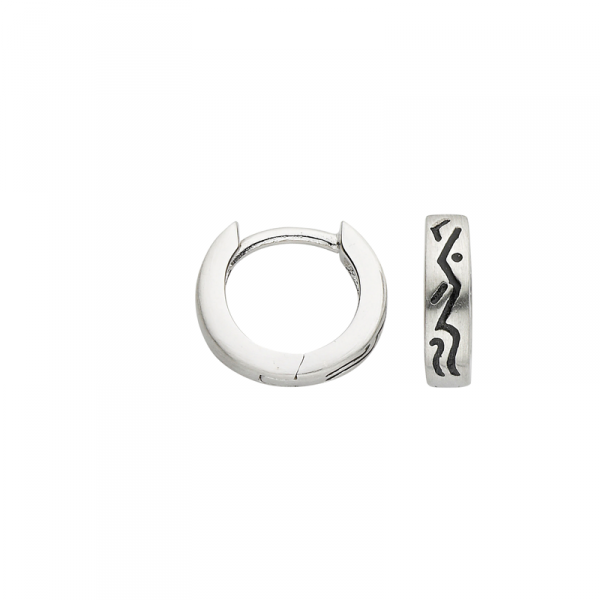 Creole in 925´er Sterling Silber mit schönen Mustern