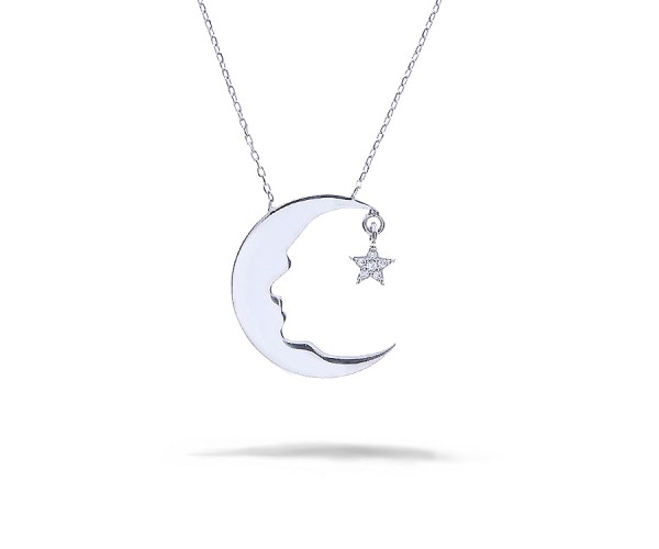 925'ER HALSKETTE MIT ANHÄNGER "Atatürk" Silber