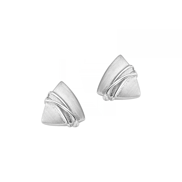 Ohrstecker in 925´er Sterling Silber in Dreieck Form